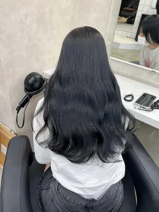 ロング カラー 💙ハイトーン韓国風 色白ヘア💙manaのヘアスタイル