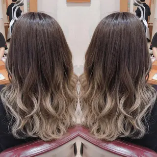 ロング カラー 韓国ヘア🤍髪質改善 🇰🇷AKANEのヘアスタイル