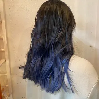 セミロング カラー ヘアアレンジ 金子 明日香のヘアスタイル