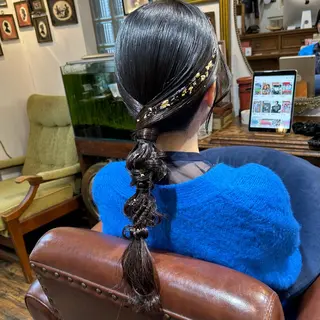 セミロング ヘアアレンジ BRITS 渡辺 菜々子のヘアスタイル