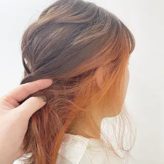 カラー 長尾菜々美🐰 ／ハイトーンカラーのヘアスタイル
