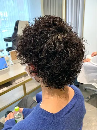 ショート パーマ ヘアアレンジ メンズ men’s salon NOA solte. 【メンズサロン ノアソルテ】所属・メンズパーマ職人 加藤 弘貴のヘアスタイル