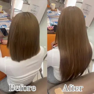 ロング カラー メンズ シールエクステ🎀 羽エクステ🌙しぇるのヘアスタイル