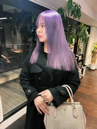 セミロング カラー 🧡色落ちまで2度綺 麗なカラー🧡ヨシキのヘアスタイル