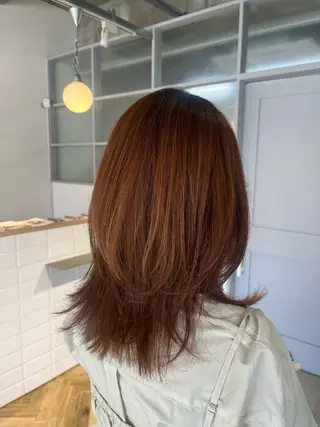 セミロング カラー 下畑 希美/ SOUPLE.のヘアスタイル