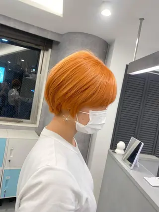 ショート カラー ハイトーン特化サロン 🍑momo🍑のヘアスタイル