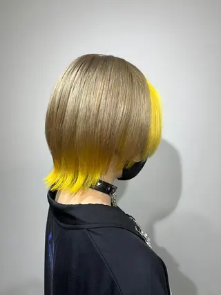 ミディアム カラー 韓国/インナーカラー 🍑YUI🍑のヘアスタイル