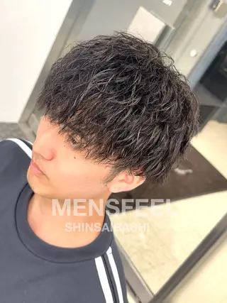 ミディアム MENS FEEL所属・メンズパーマが上手い 💇RYO❤️‍🔥のヘアスタイル
