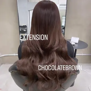 ロング カラー エクステ🩵ブリーチ 韓国ヘア🩵KAEのヘアスタイル