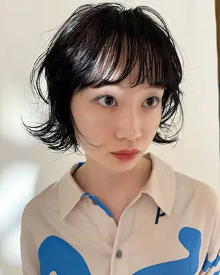 ショート パーマ ボブ/ショート 吉田竣のヘアスタイル