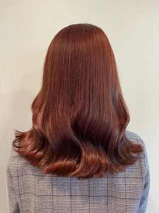 セミロング カラー knock【ノック】所属・烏丸韓国ヘア🇰🇷 ayaka🎀のヘアスタイル