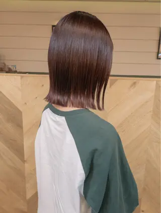 ミディアム 【ボブ】縮毛矯正/ 船橋駅5分/鈴木杏美のヘアスタイル