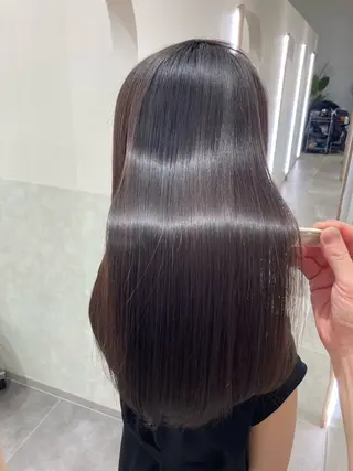 ロング 自然で柔らかい縮毛 矯正✨松尾郁哉のヘアスタイル