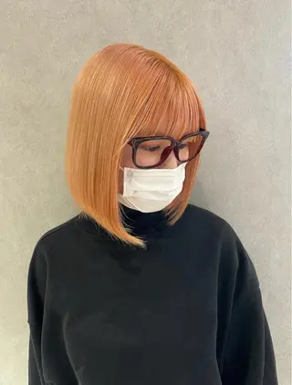 ミディアム カラー ヘアアレンジ 酸性縮毛矯正 梅田茶屋町 Juriのヘアスタイル