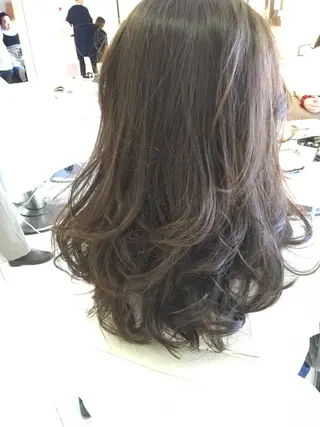 ロング カラー 店長/mao/ 前髪/顔周りカットのヘアスタイル