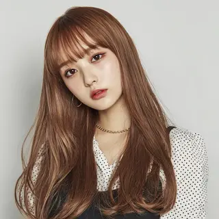 ロング カラー ヘアアレンジ 🌈髪質改善💕 縮毛矯正✨青木まで✨のヘアスタイル