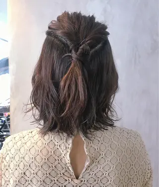 ショート カラー ヘアアレンジ stylist/蛯谷 珠里のヘアスタイル