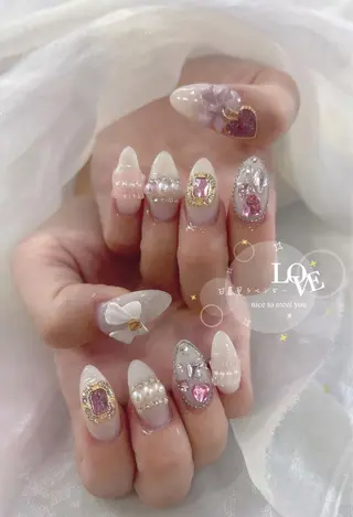 ネイル ラベンダー💖日暮里 ルル💖ネイルのネイルデザイン