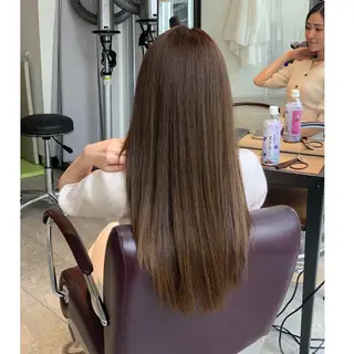 セミロング パーマ ヘアアレンジ BRAIDS💎愛子 大人ハイライト💎のヘアスタイル