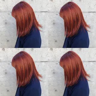 ミディアム カラー ヘアアレンジ メンズ キッズ 💟Chloe原宿店 🩶ハイトーンのヘアスタイル