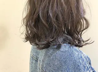 ミディアム カラー ヘアアレンジ 店長/ 加藤 流菜のヘアスタイル