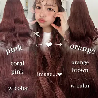 ロング カラー ヘアアレンジ 🫧‪🎀うる艶暖色 🏹Nanako🎀のヘアスタイル