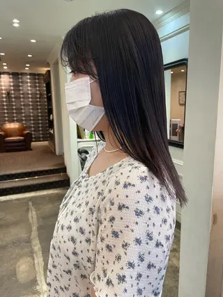 ミディアム カラー classic 新横浜所属・大人girly🛋️ 🤍yukakoのヘアスタイル