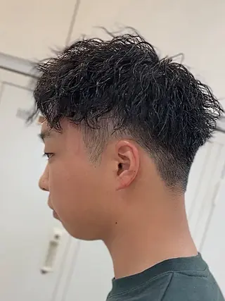 ショート パーマ メンズ 🩵波巻き/ツイスパ HARU💎のヘアスタイル