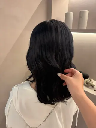 ミディアム カラー ヘアアレンジ Kyoka emoriのヘアスタイル