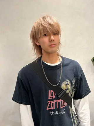 カラー メンズ Cloe 銀座 【クロエ ギンザ】所属・ハイトーン/暖色 カラー/maoのヘアスタイル