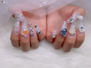 ネイル ETERNA Nail 銀座店【パラジェル/フィルイン/チップ長さだし/マグネット/ニュアンス】所属・ア カリのネイルデザイン