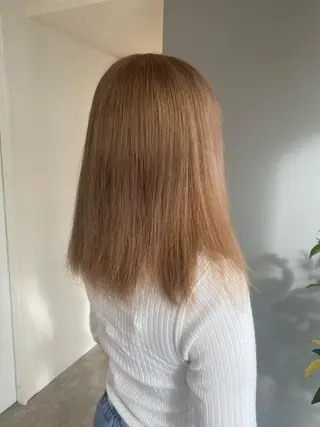 ミディアム カラー ヘアアレンジ ボブ /ニュアンス/ satomi🧸💖のヘアスタイル