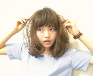 ミディアム 横井伴典　矢場町 メンズパーマ/カットのヘアスタイル