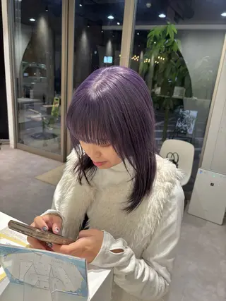 セミロング mina🪐立川駅/ レイヤー/ボブのヘアスタイル