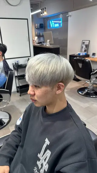 カラー メンズ 律喜/パーマ /メンズ/フェードのヘアスタイル