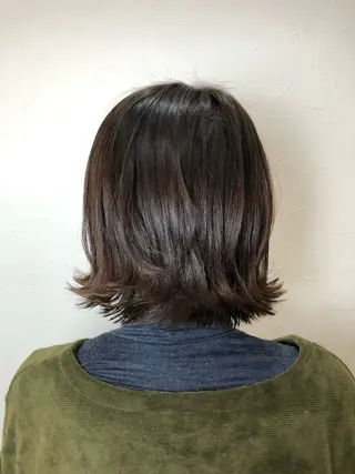 ミディアム 縮毛矯正&髪質改善/ きょうの🐺のヘアスタイル