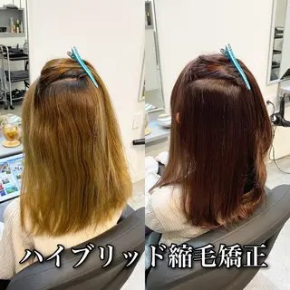 ロング カラー パーマ ブリーチ縮毛矯正/ デサキ ショウヘイのヘアスタイル