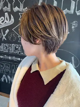 ショート カラー メンズヘア/レイヤー /ボブ山内春輝のヘアスタイル