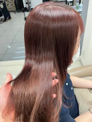 ロング カラー 羽エクステ/シール エクステ/横浜駅5分のヘアスタイル