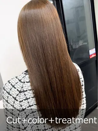 ロング カラー 菅野 杏実のヘアスタイル
