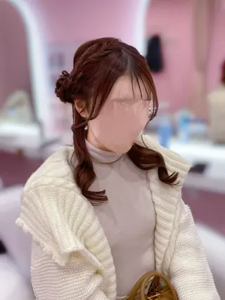 セミロング ヘアアレンジ Set Salon Mémoire by miuprierre所属・推し活🪄🩷 川上 佳奈のヘアスタイル