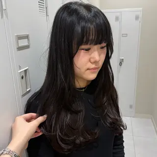 ロング 韓国レイヤー｜ 透明感カラー｜ココナのヘアスタイル