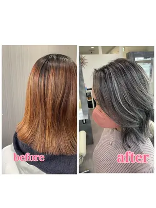 ミディアム Merlyosaka 早川未来のヘアスタイル