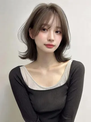 ミディアム 肥後 有紗のヘアスタイル