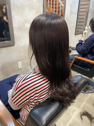 カラー 🐾及部 艶髪|艶 カラーショート|ボブのヘアスタイル