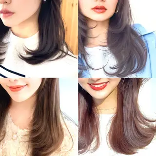 セミロング カラー 顔周り特化/韓国ヘア /レイヤー/吉野幸大のヘアスタイル