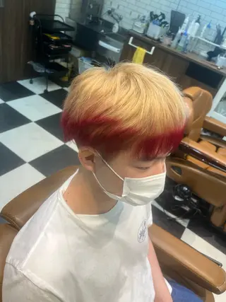 カラー メンズ Shouki .222のヘアスタイル