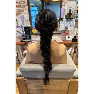 ロング ハイトーン/ ダブルカラー/透明感のヘアスタイル