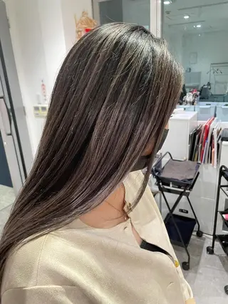 ロング カラー 京都美容師 塩のヘアスタイル