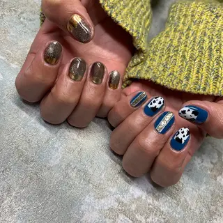 ロング カラー ヘアアレンジ キッズ ネイル マツエク・マツパ 福田 加奈のネイルデザイン